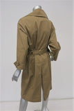 Vanessa Bruno Trench Coat Gatsby Khaki Cotton Gabardine Size 38 Belted Jacket available at CelebrityOwned.com img_6