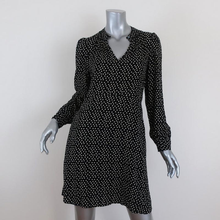 Velvet by Graham &amp; Spencer Dress Delores Black/Cream Polka Dot Print Size Small available at CelebrityOwned.com img_1