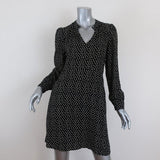 Velvet by Graham & Spencer Dress Delores Black/Cream Polka Dot Print Size Small available at CelebrityOwned.com img_1