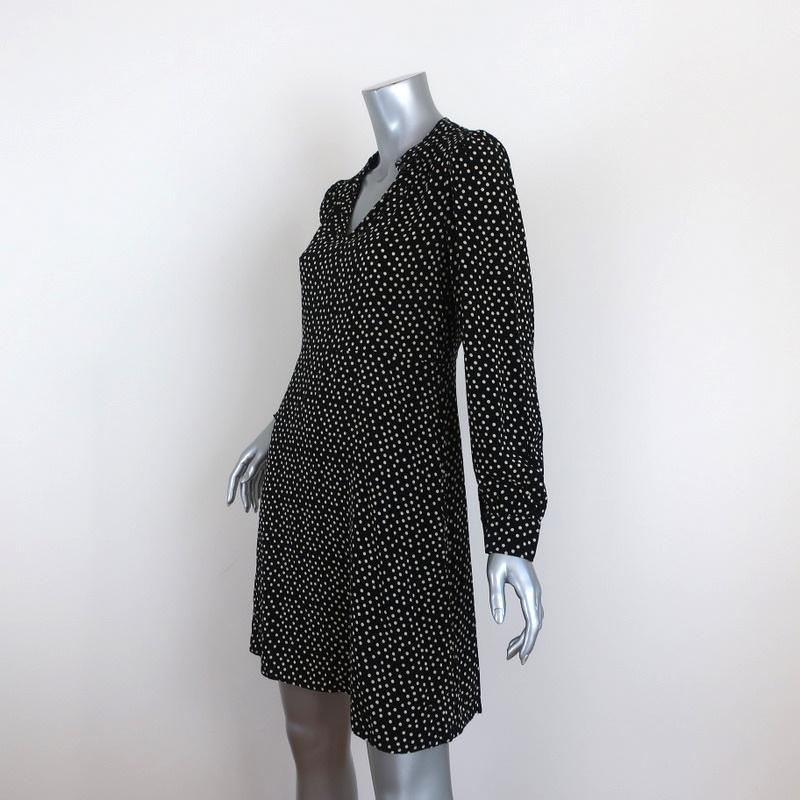 Velvet by Graham &amp; Spencer Dress Delores Black/Cream Polka Dot Print Size Small available at CelebrityOwned.com img_3