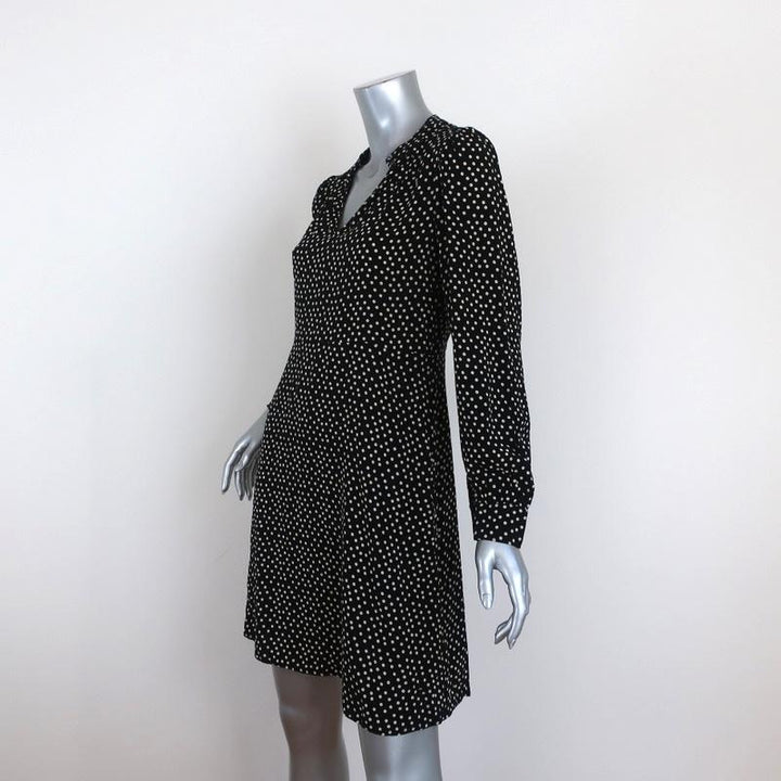 Velvet by Graham &amp; Spencer Dress Delores Black/Cream Polka Dot Print Size Small available at CelebrityOwned.com img_3
