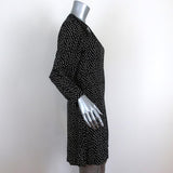 Velvet by Graham & Spencer Dress Delores Black/Cream Polka Dot Print Size Small available at CelebrityOwned.com img_4