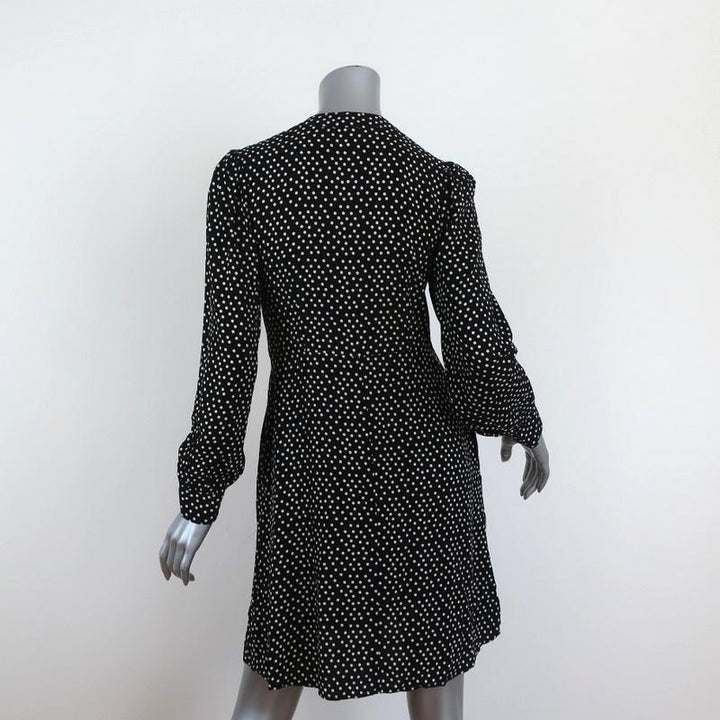 Velvet by Graham &amp; Spencer Dress Delores Black/Cream Polka Dot Print Size Small available at CelebrityOwned.com img_5