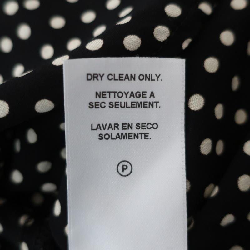 Velvet by Graham &amp; Spencer Dress Delores Black/Cream Polka Dot Print Size Small available at CelebrityOwned.com img_8