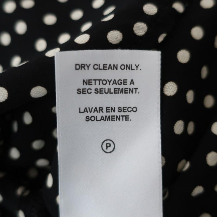 Velvet by Graham &amp; Spencer Dress Delores Black/Cream Polka Dot Print Size Small available at CelebrityOwned.com img_8