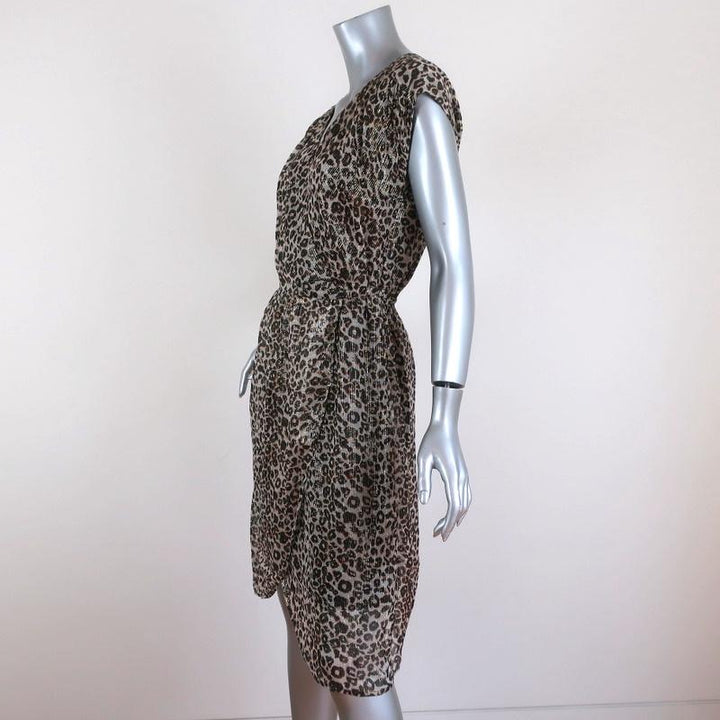Velvet by Graham &amp; Spencer Dress Regan Lurex Leopard Print Size Extra Small NEW available at CelebrityOwned.com img_3