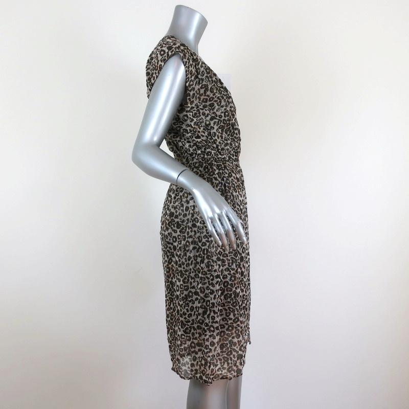 Velvet by Graham &amp; Spencer Dress Regan Lurex Leopard Print Size Extra Small NEW available at CelebrityOwned.com img_4