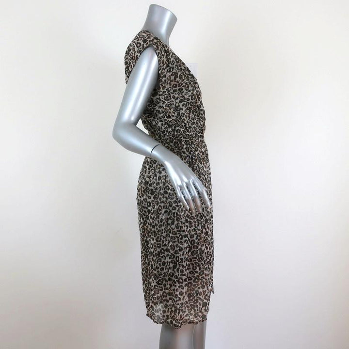Velvet by Graham &amp; Spencer Dress Regan Lurex Leopard Print Size Extra Small NEW available at CelebrityOwned.com img_4