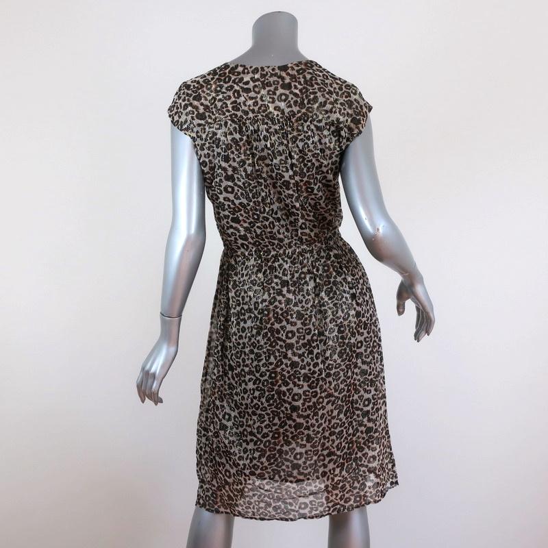 Velvet by Graham &amp; Spencer Dress Regan Lurex Leopard Print Size Extra Small NEW available at CelebrityOwned.com img_5