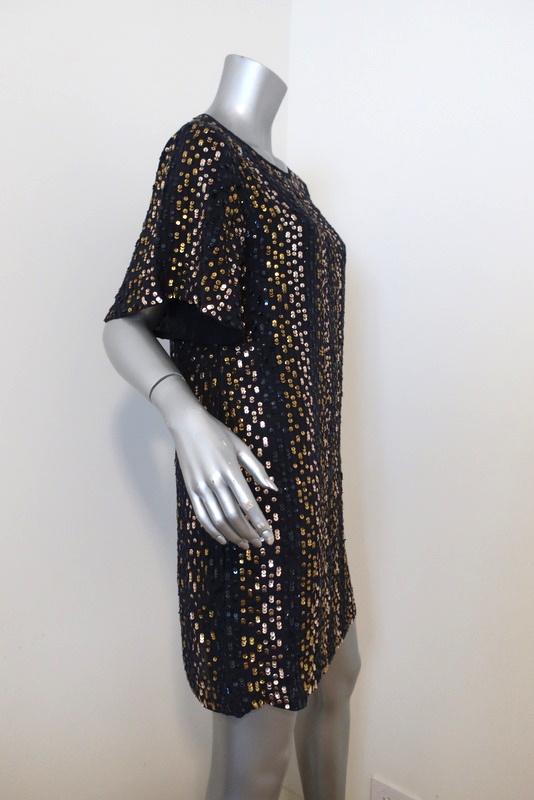 Velvet by Graham &amp; Spencer Vivi Sequin Dress Multi Size Small Short Sleeve Mini available at CelebrityOwned.com img_2