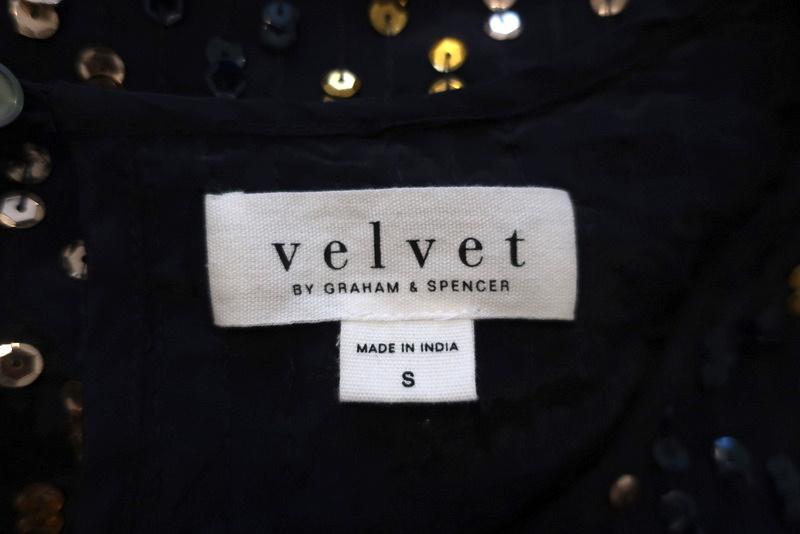 Velvet by Graham &amp; Spencer Vivi Sequin Dress Multi Size Small Short Sleeve Mini available at CelebrityOwned.com img_5