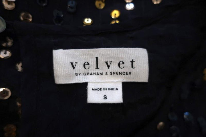 Velvet by Graham &amp; Spencer Vivi Sequin Dress Multi Size Small Short Sleeve Mini available at CelebrityOwned.com img_5