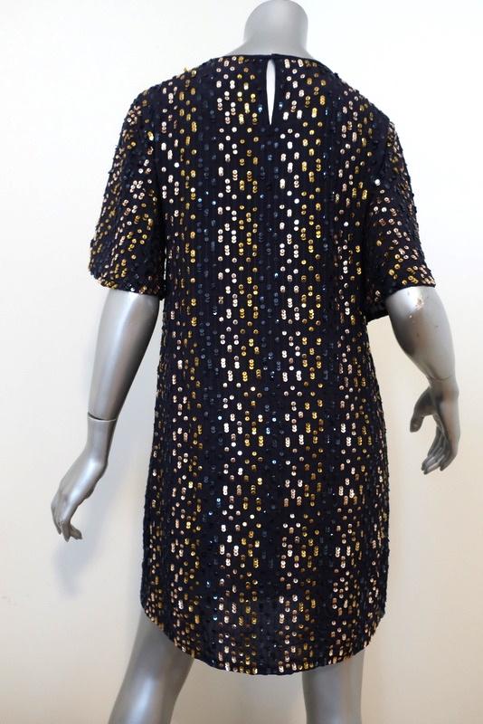 Velvet by Graham &amp; Spencer Vivi Sequin Dress Multi Size Small Short Sleeve Mini available at CelebrityOwned.com img_6