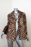 Velvet by Graham & Spencer Windy Jacket Leopard Print Faux Fur Size Medium available at CelebrityOwned.com img_1