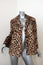Velvet by Graham & Spencer Windy Jacket Leopard Print Faux Fur Size Medium