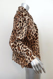 Velvet by Graham & Spencer Windy Jacket Leopard Print Faux Fur Size Medium available at CelebrityOwned.com img_4