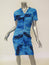 Vera Wang Women's Dress: Blue 100% Silk Size 6, Pre-owned