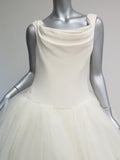 Vera Wang Wedding Dress: Cream Sleeveless Tuille Skirt Dress, Size 10 available at CelebrityOwned.com img_5