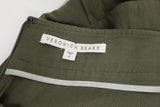 Veronica Beard Crandon Cargo Mini Skirt Army Green Linen-Blend Size 0 available at CelebrityOwned.com img_5