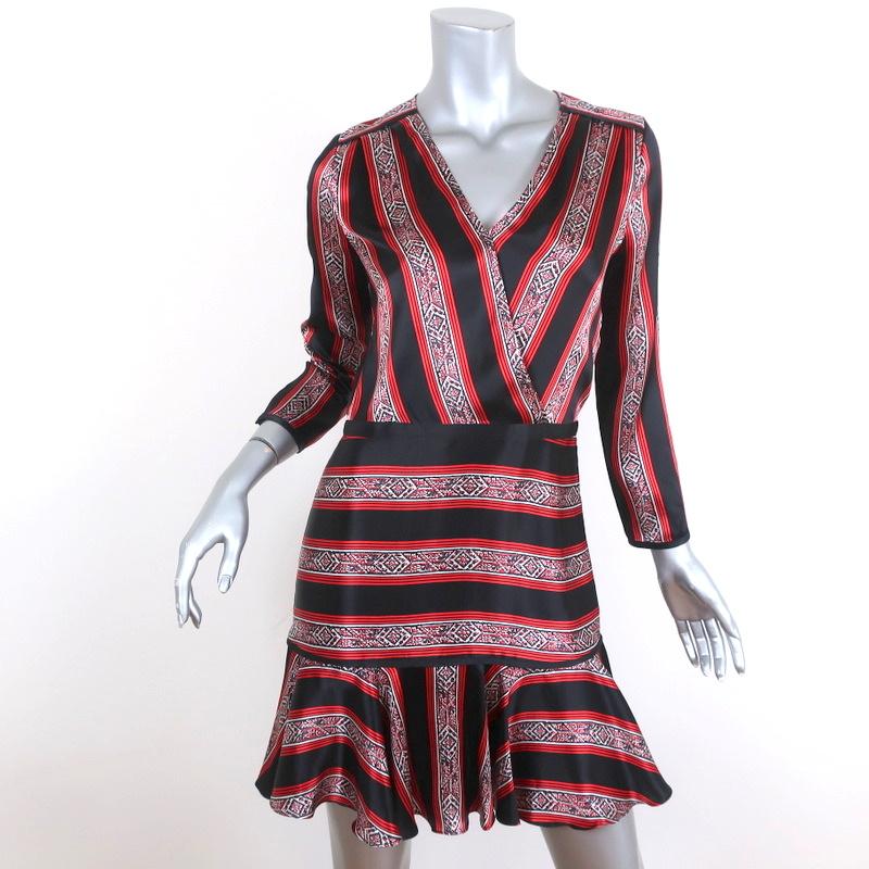 veronica beard silk mini dress Veronica Beard Mirabel Silk Mini Dress | Dark Hunter Green Multi