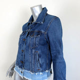 Veronica Beard Jeans Marianne Jean Jacket Two-Tone Denim Size Small available at CelebrityOwned.com img_2