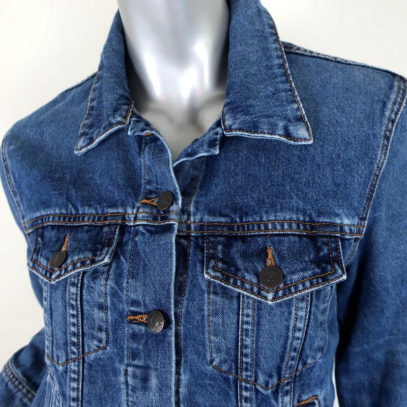 Veronica Beard Jeans Marianne Jean Jacket Two-Tone Denim Size Small available at CelebrityOwned.com img_3