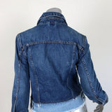 Veronica Beard Jeans Marianne Jean Jacket Two-Tone Denim Size Small available at CelebrityOwned.com img_5