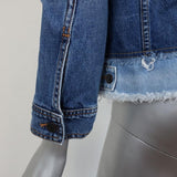 Veronica Beard Jeans Marianne Jean Jacket Two-Tone Denim Size Small available at CelebrityOwned.com img_6