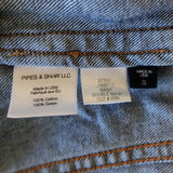 Veronica Beard Jeans Marianne Jean Jacket Two-Tone Denim Size Small available at CelebrityOwned.com img_8