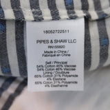 Veronica Beard Mini Dress Kai Cream/Blue Striped Ruffle Cotton-Blend Size 0 available at CelebrityOwned.com img_8