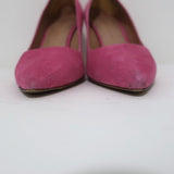 Veronica Beard Pumps Aurora Pink Suede Size 7.5 Pointed Toe Heels available at CelebrityOwned.com img_5