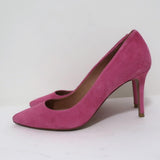 Veronica Beard Pumps Aurora Pink Suede Size 7.5 Pointed Toe Heels available at CelebrityOwned.com img_6