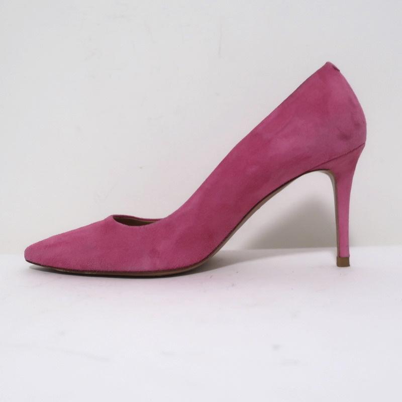 Veronica Beard Pumps Aurora Pink Suede Size 7.5 Pointed Toe Heels available at CelebrityOwned.com img_7