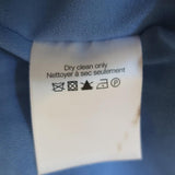 Veronica Beard Ruched Midi Dress Blue/White Floral Print Ruffled Silk Size 2 available at CelebrityOwned.com img_8