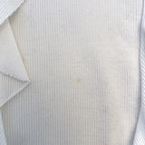 Veronica Beard Ruffle Top Dawson White Ribbed Jersey Size Medium Long Sleeve available at CelebrityOwned.com img_6