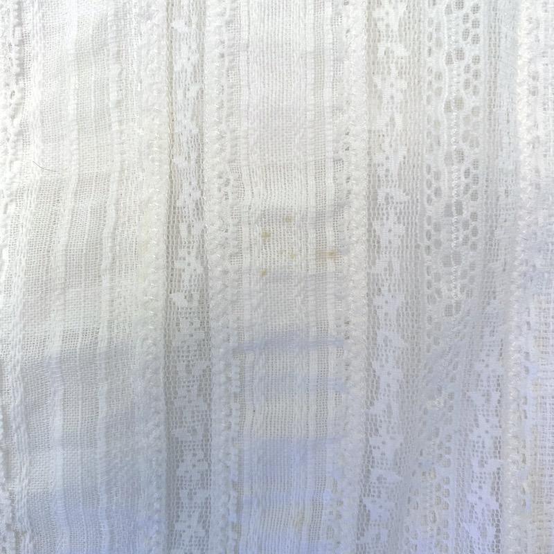Veronica Beard Sol Ruffle Top White Lace-Trim Cotton Size 10 Cap Sleeve Blouse available at CelebrityOwned.com img_4