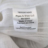 Veronica Beard Sol Ruffle Top White Lace-Trim Cotton Size 10 Cap Sleeve Blouse available at CelebrityOwned.com img_8