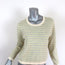 Veronica Beard Sweater Boise Yellow Striped Knit Size Large Crewneck Pullover