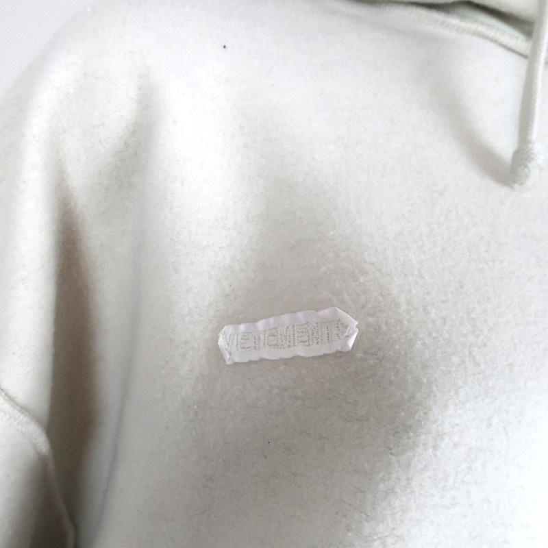 Vetements Inside-Out Shark Hoodie Ecru Size Medium Unisex Sweatshirt available at CelebrityOwned.com img_2