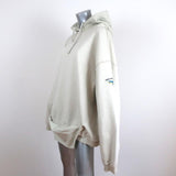 Vetements Inside-Out Shark Hoodie Ecru Size Medium Unisex Sweatshirt available at CelebrityOwned.com img_3