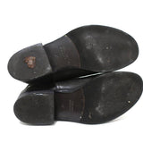 Via Roma 15 Knee High Buckle Strap Boots Charcoal Leather Size 37 available at CelebrityOwned.com img_11