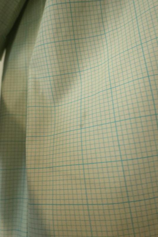 Victoria Beckham Oversize Short Sleeve Shirt Light Yellow Checked Cotton Size 8 available at CelebrityOwned.com img_4