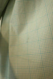Victoria Beckham Oversize Short Sleeve Shirt Light Yellow Checked Cotton Size 8 available at CelebrityOwned.com img_4