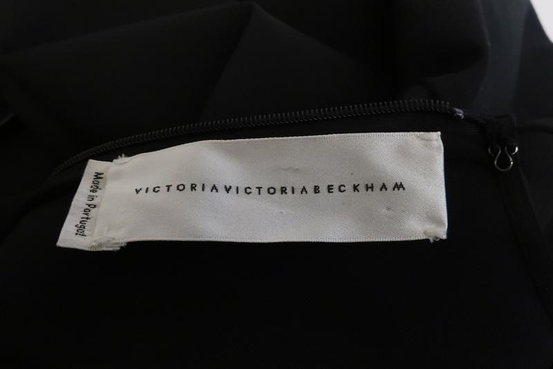 Victoria Victoria Beckham Peplum Top Black Wool-Blend Size 2 Short Sleeve Blouse available at CelebrityOwned.com img_5