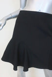 Victoria Victoria Beckham Ruffled Mini Skirt Black Wool-Blend Size US 2 available at CelebrityOwned.com img_2