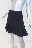 Victoria Victoria Beckham Ruffled Mini Skirt Black Wool-Blend Size US 2 available at CelebrityOwned.com img_3