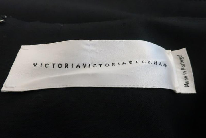 Victoria Victoria Beckham Ruffled Mini Skirt Black Wool-Blend Size US 2 available at CelebrityOwned.com img_5