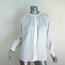 Vince Blouse White Soft Pleated Cotton Size Extra Small Long Sleeve Shirt