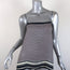 Vince Camisole Navy/Multi Border Print Silk Size Extra Small Tank Top