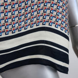 Vince Camisole Navy/Multi Border Print Silk Size Extra Small Tank Top available at CelebrityOwned.com img_2